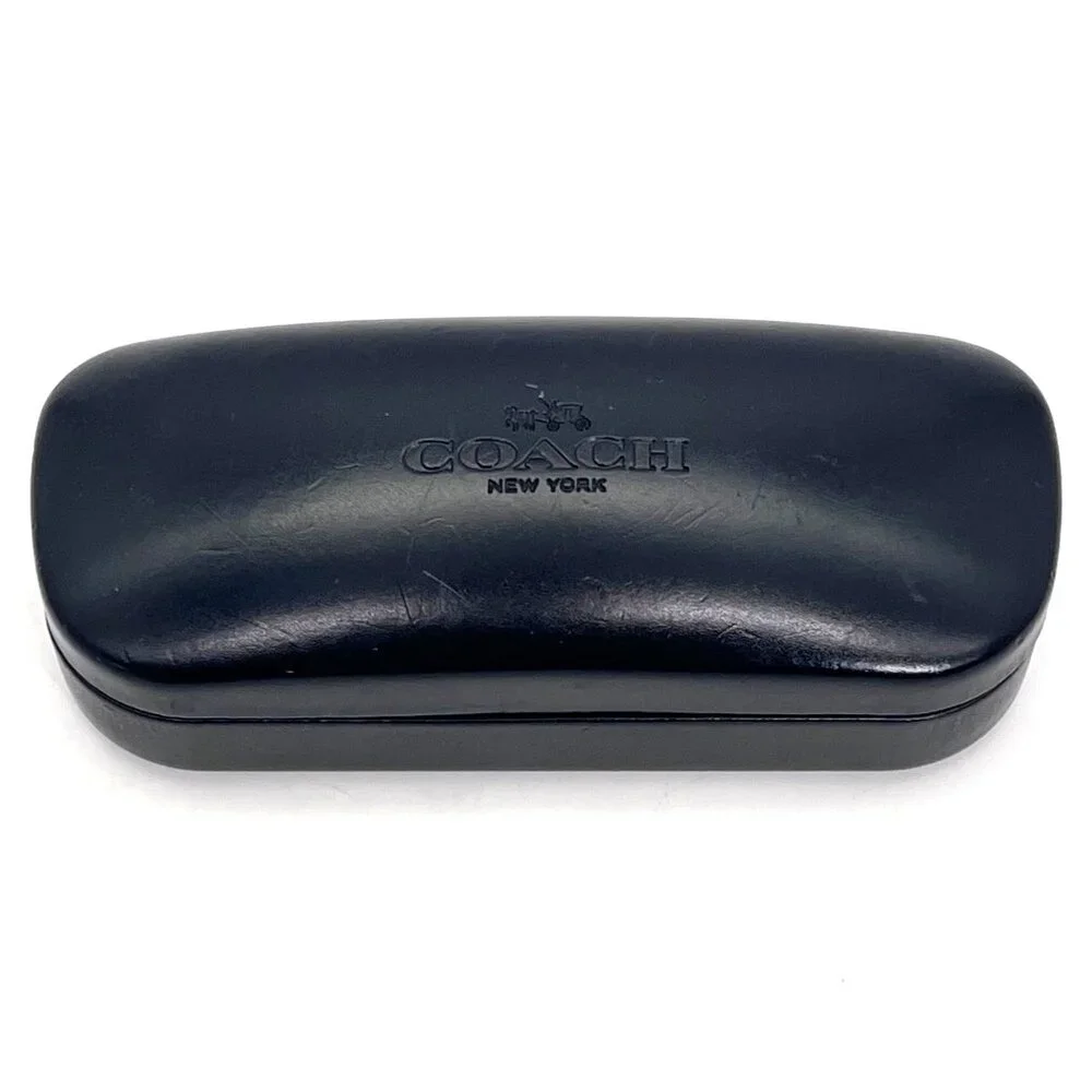 Coach New York Black Hard Shell Clamshell Eyeglass Sunglass Case - Picture 1 of 11